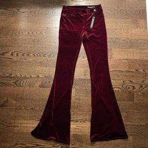 NWT BLANK NYC Velvet Flare pants Perfect condition
